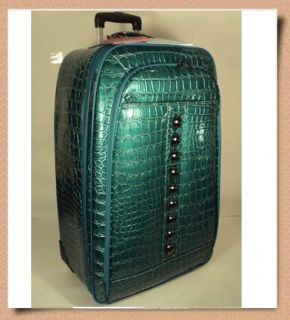 Kathy Van Zeeland Glamor Shot 25 Rolling Upright Suitcase NWT