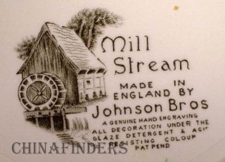 Johnson Brothers China Millstream Mill Stream Brown Pattern Cup Saucer