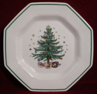 Nikko China Christmastime Pattern Salad or Dessert Plate