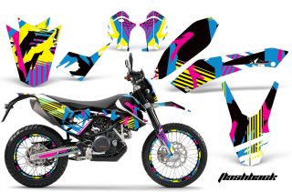 AMR KTM Graphic Kit Sticker Decal 690 SM Endo Number Plate Background