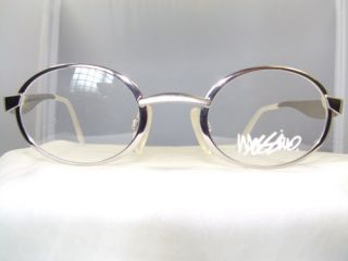 MOSSIMO ORIGINAL THICK OVAL EYEGLASS FRAME, MODEL TRIDENT IN SILVER