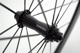 STRADALLI Full Carbon Road Bike Wheelset Black Aero Bicycle Wheels