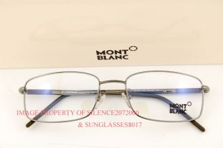 New Mont Blanc Eyeglasses Frames 242 012 Ruthenium Men