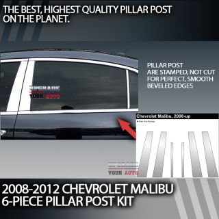 Malibu Pillar Post 6 Piece Kit 2008 2009 2010 2011 2012 Chevrolet