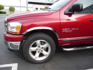 2002 2008 Dodge RAM Stainless Steel Fender Trim by Chrome Accessories