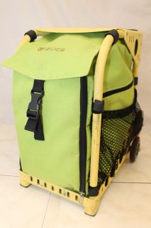 ZUCA YELLOW / GREEN FRAME AND INSERT BAG PRE OWNED TRAVEL CASE LUGGAGE
