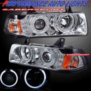 92 99 BMW E36 Coupe Convertible Dual Angel Eyes Halo Projector