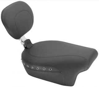 Mustang Recessed Passenger Seat with Backrest 79677 Harley Davidson