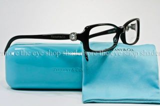 NEW TIFFANY & CO Eyeglasses Frame TF 2037G 8001 Black Crystal Diamante