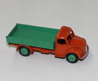 Dinky Toys 30M 414 Dodge Tipping Truck Orange Green Wheels Back