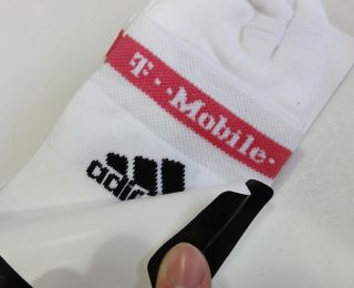 Adidas T Mobile Telekom Team White Pink Socks Small