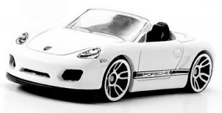 Hot Wheels White Porsche Boxster Spyder Diecast Vehicle 2012 HW