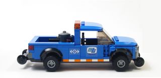 Lego Custom Road Rail Pick Up Truck City Train 10219 10194 7936 7938