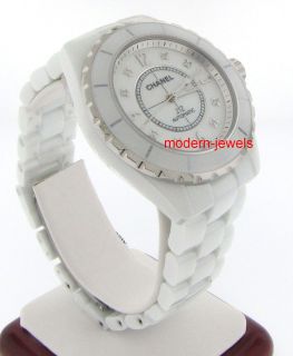 Chanel H2423 J12 White Ceramic Unisex Automatic 38 mm MOP Diamond Dial