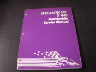 1995 Artic Cat Z440 Snowmobile Service Book Manual