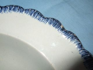 Antique Georgian Pearlware Feather Edge Fish Platter