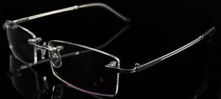 86615RIMLESS Silver Crystal Shining Eyewear Eyeglasses