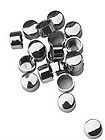 Chrome 1/4 Dome Allen Bolt Covers Toppers for Harley   PACK of 20