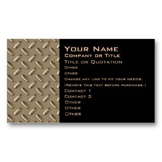 business card font size 4 see more metal style business cards font