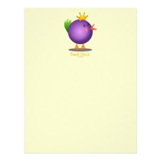 Bead Chick   Purple Letterhead Template