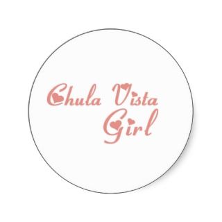 Chula Vista Girl tee shirts Stickers