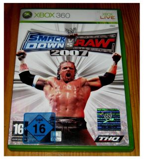 XBOX 360   WWE SMACKDOWN VS RAW 2007   KOMPLETT   DEUTSCH