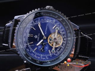 ORKINA XXXL blau mechanisch Herren Uhren Automatik Herrenuhr