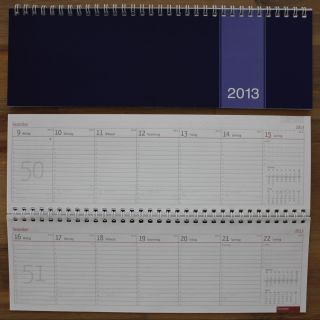 Schreibtisch Wochen   Kalender 2013  1 Woche 1 Seite