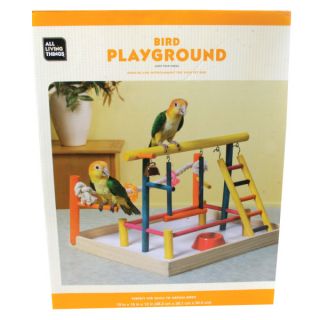 Bird Toys Penn Plax Medium Bird Activity Center for Cockatiels/Small Parrots