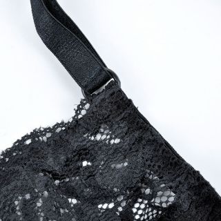 W612 Secret Curves Baumwolle&Lace ohne Bügel Soft BH schwarz 34A
