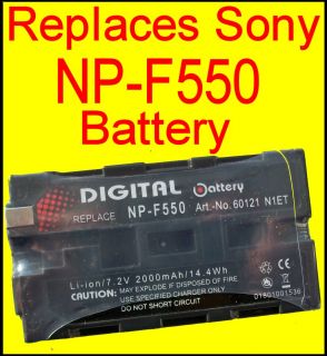 Generic battery to Sony CCD TR3000E, CCD TR3100E, CCD SC5E, CCD SC55E