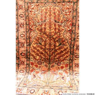 Königlicher Handgeknüpfter Seiden Teppich Ghom Seide Kayseri