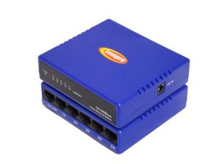 sempre NS5 3 Netzwerk Switch 5 + 1 port 10/100Mb blue wandmontage