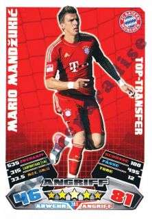 Mandzukic  Bayern München   Match Attax Bundesliga 2012/13