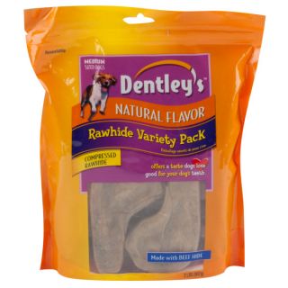 Dentley's Compressed Rawhide Variety Pack   Compressed Rawhide    Rawhide & Chews