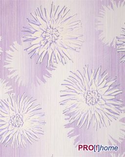 EDEM 030 22 Retro Design Floral Blumen Tapete violett weiß rot