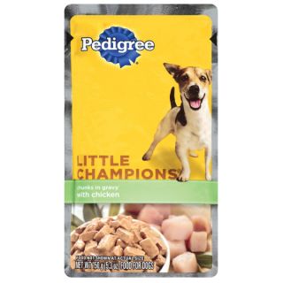 PEDIGREE LITTLE CHAMPIONS Chunks in Gravy with Chicken Dog Food   Food   Dog