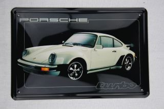 Blechschild Porsche 911 turbo 20 x 30 cm Metallschild Poster Bild