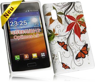 New Butterfly Style Case für LG E610 Optimus L5 Handytasche Schutz