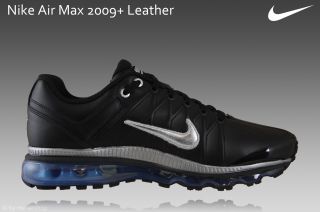 Nike Air Max 2009 + Leather Gr.43 Schuhe Leder Sneaker 90 schwarz
