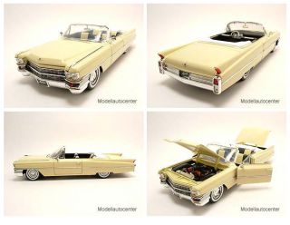 Cadillac Cabrio 1963 gelb, Modellauto 118 / Jada Toys