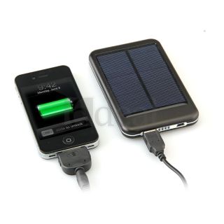 Solar Panel USB Ladegeraet 5000mAh Dockingstation Akku fuer Mp4 Iphone