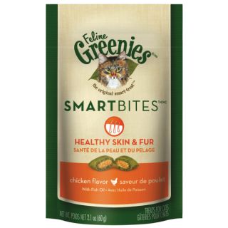 Greenies Smartbites Healthy Skin and Fur Cat Treats