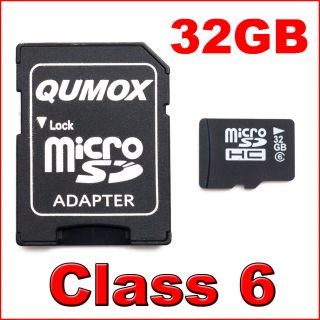 32GB QUMOX Class 6 Micro SD HC 32 G GB SDHC MicroSD Karte