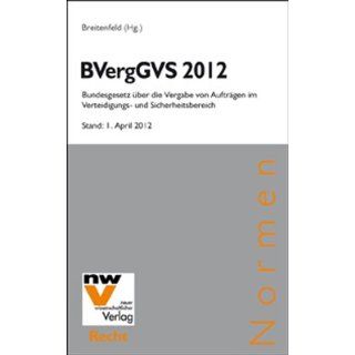 BVergGVS 2012 Bundesgesetz über die Vergabe von Aufträgen im