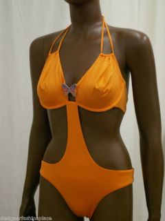 MISS SIXTY Badeanzug Bikini Monokini Orange Gr. 38 / 40