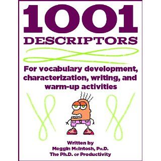 1001 Descriptors for Vocabulary Development, Characterization, Writing