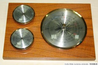 BAROMETER   DDR FISCHER MADE IN GDR THERMOMETER HYGROMETER