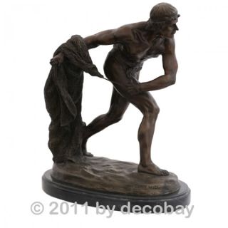 Maenner Figur Gladiator Roemer Bronze Skulptur Garten Dekoration im