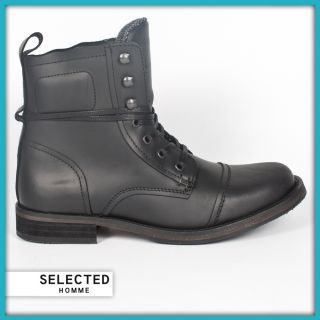 Selected Homme Boots Stiefel Herren Schuhe Schwarz 43 *